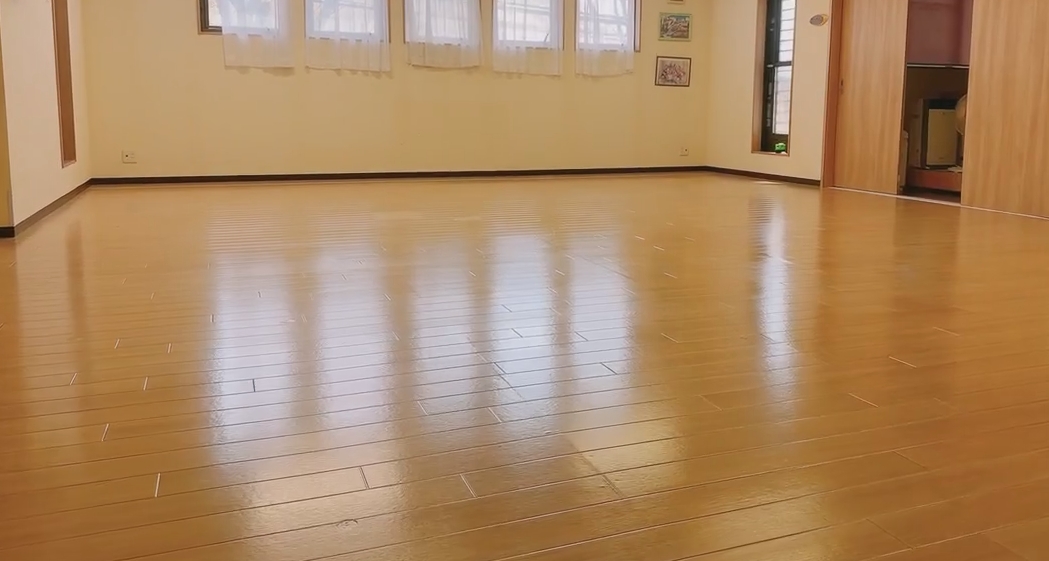 介護施設 床清掃＆ワックス